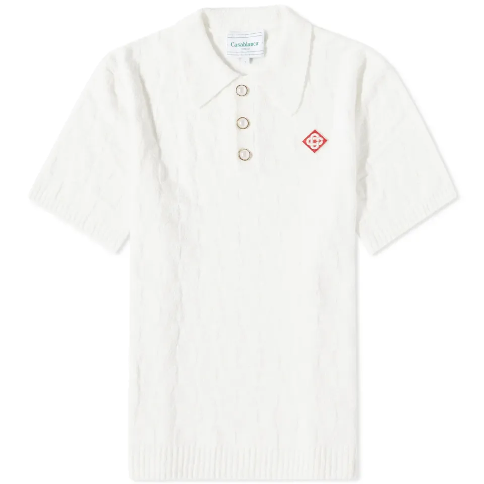 Boucle Knit Polo