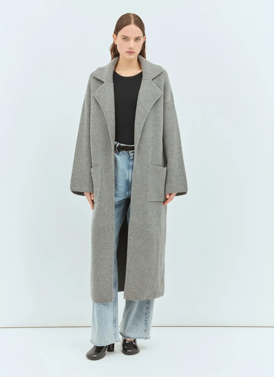 Rib-Knit Cardi Coat