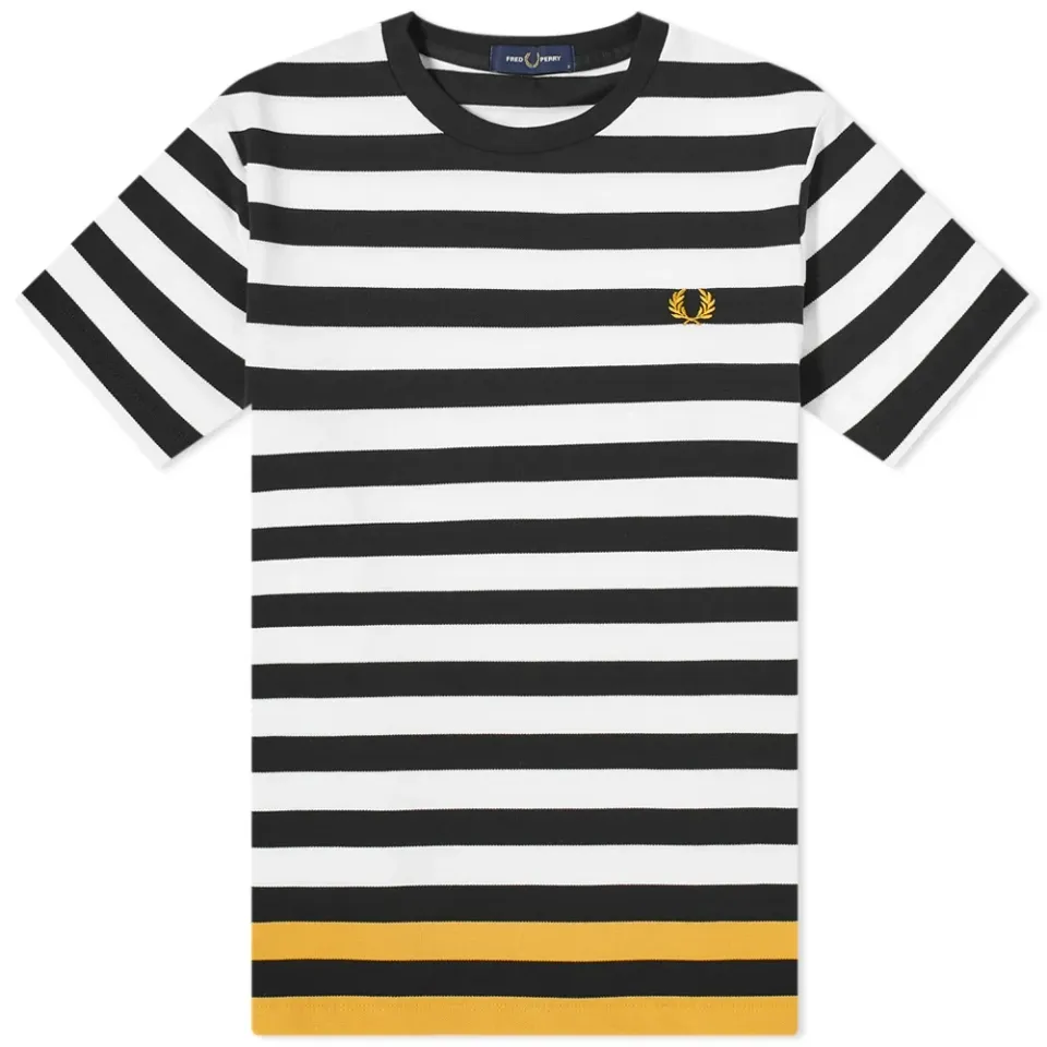 Bold Stripe Pique T-Shirt