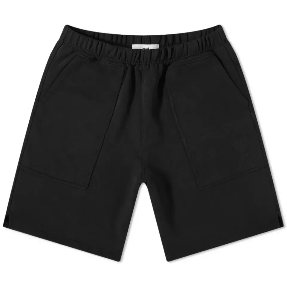 AMI Tonal Logo Track Shorts