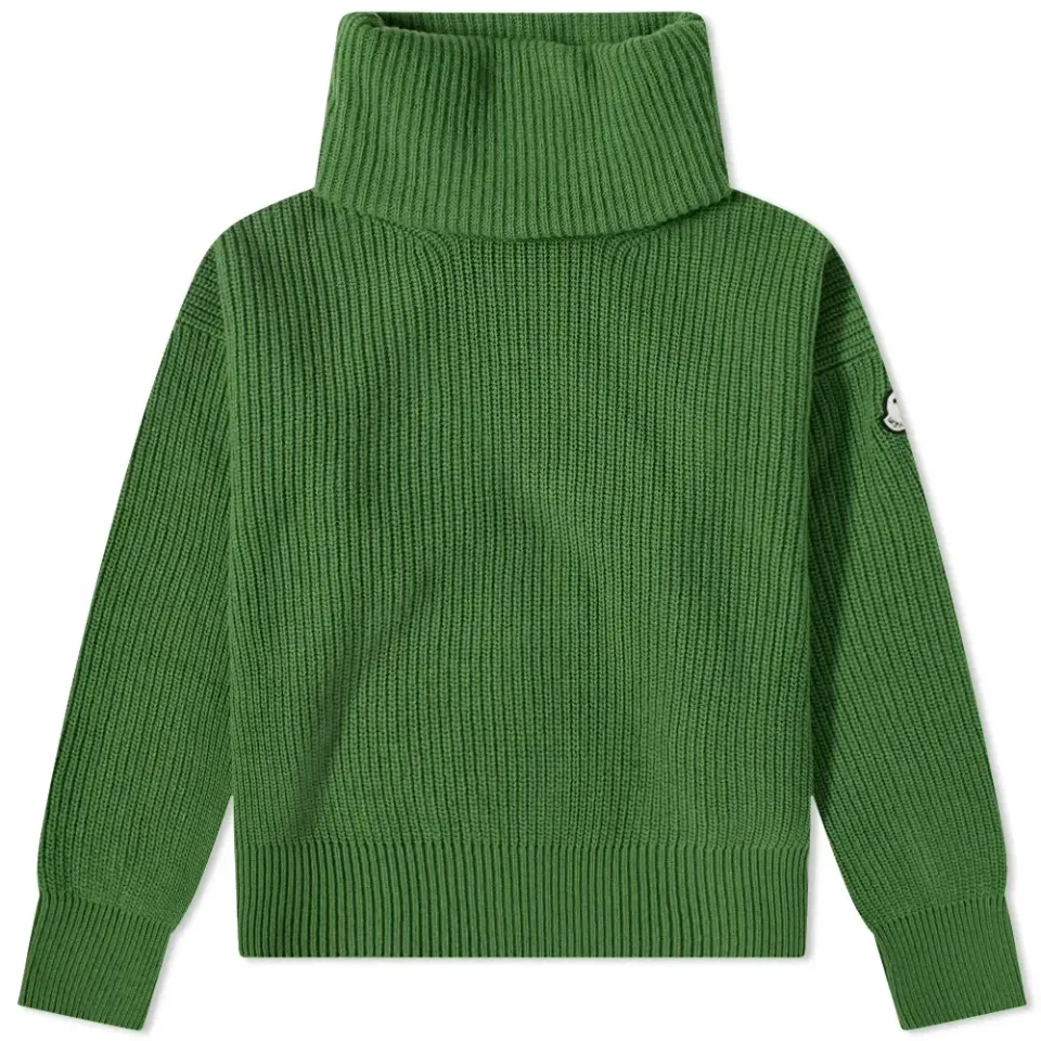 8 Moncler Palm Angels Patch Logo Roll Neck Kn