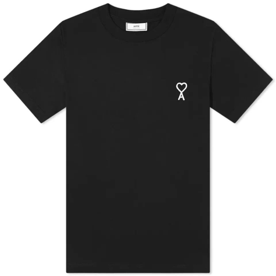 AMI Embroidered Heart Tee