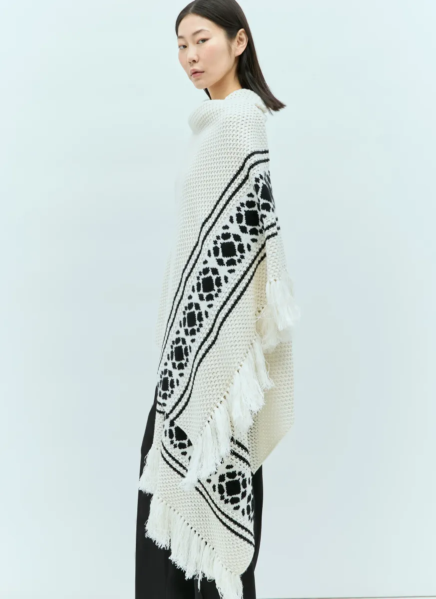 Large Wool And Cashmere Scarf