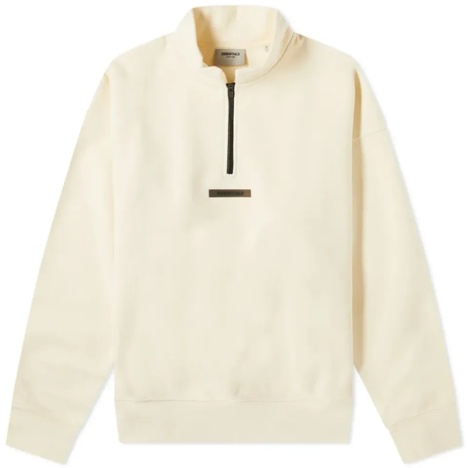 Mock Neck Half Zip Sweat