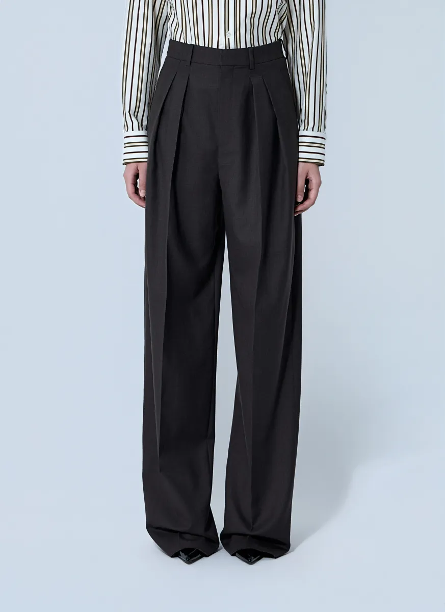 Wool Chiné Pants