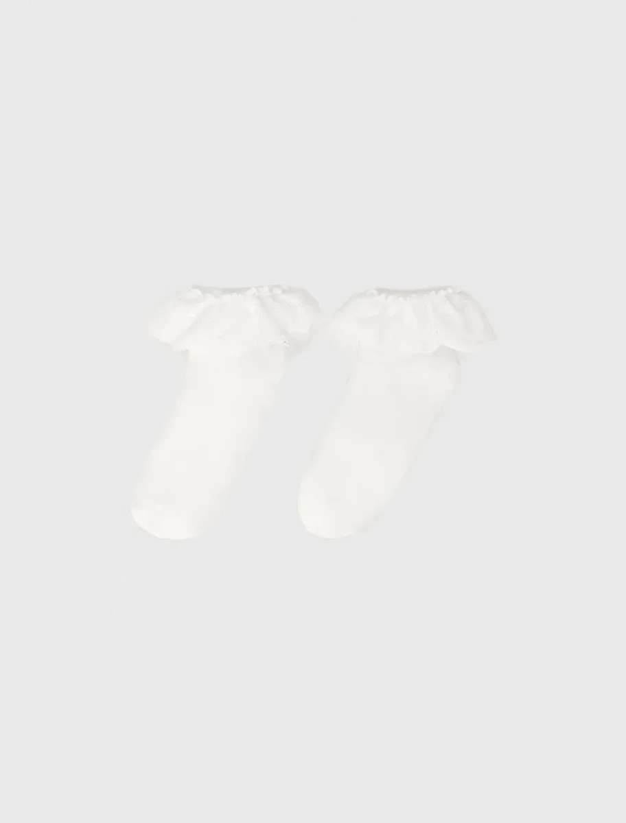 Lace frill socks