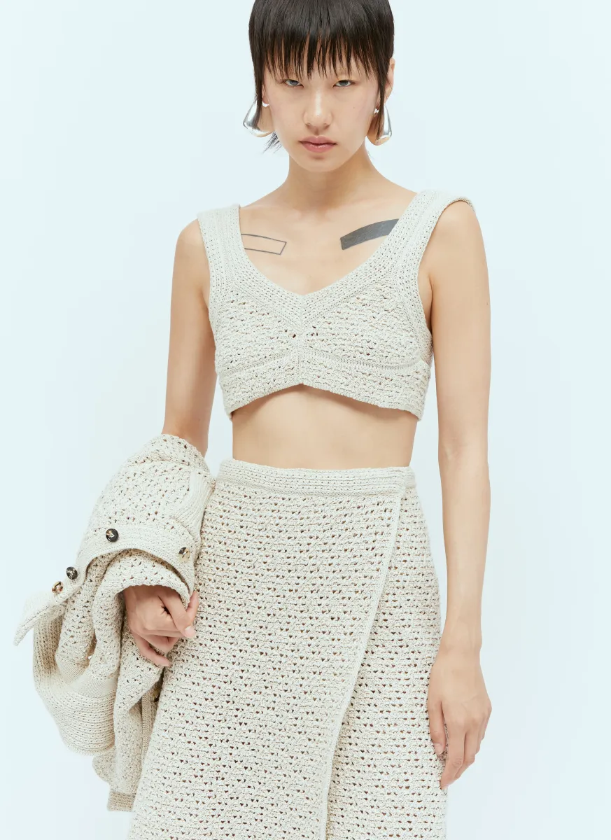 Textured Knit Crop Top