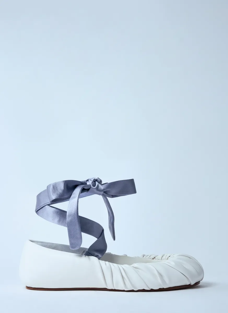 Tied Ballerina Flats