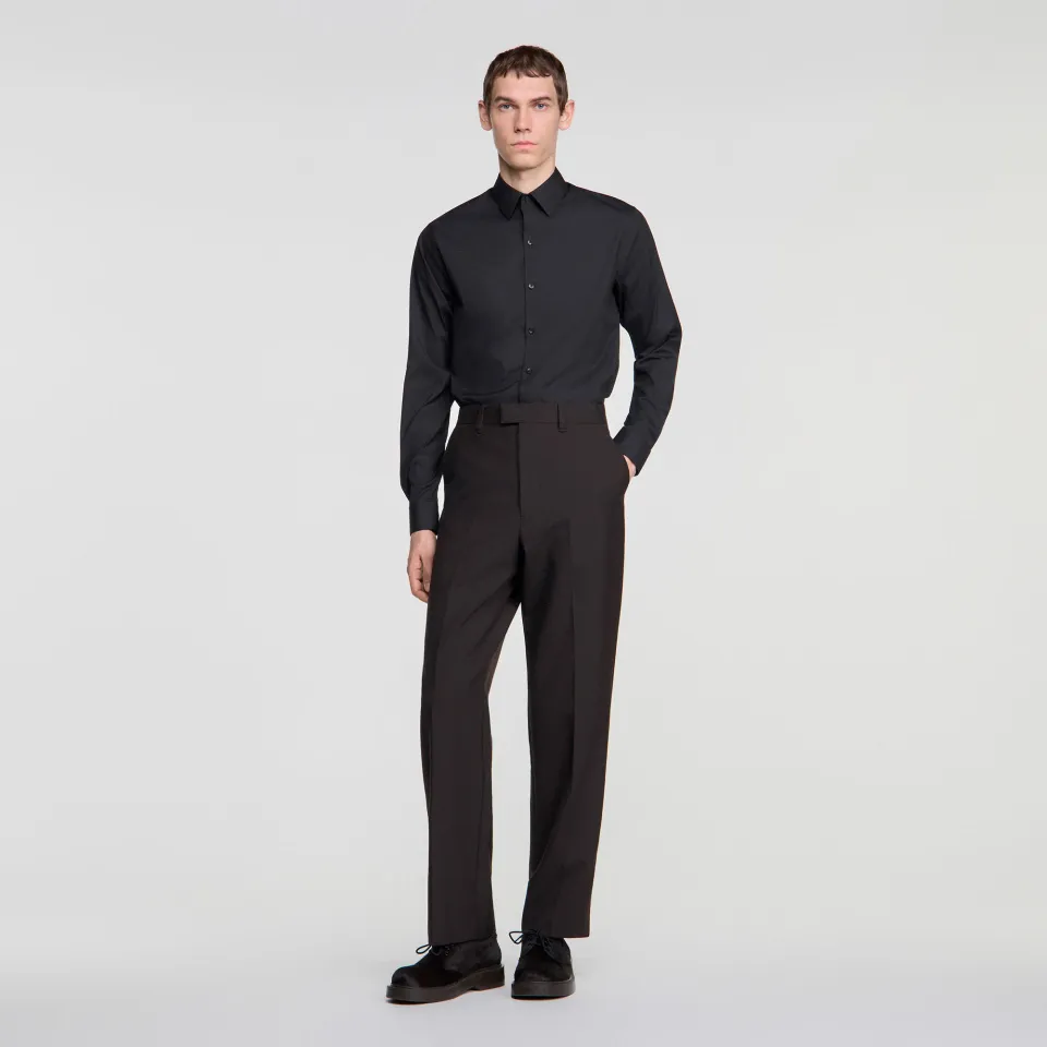 Wool suit trousers