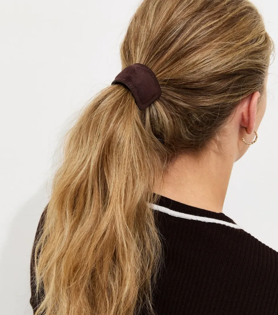 Brown Faux Suede Hair Band