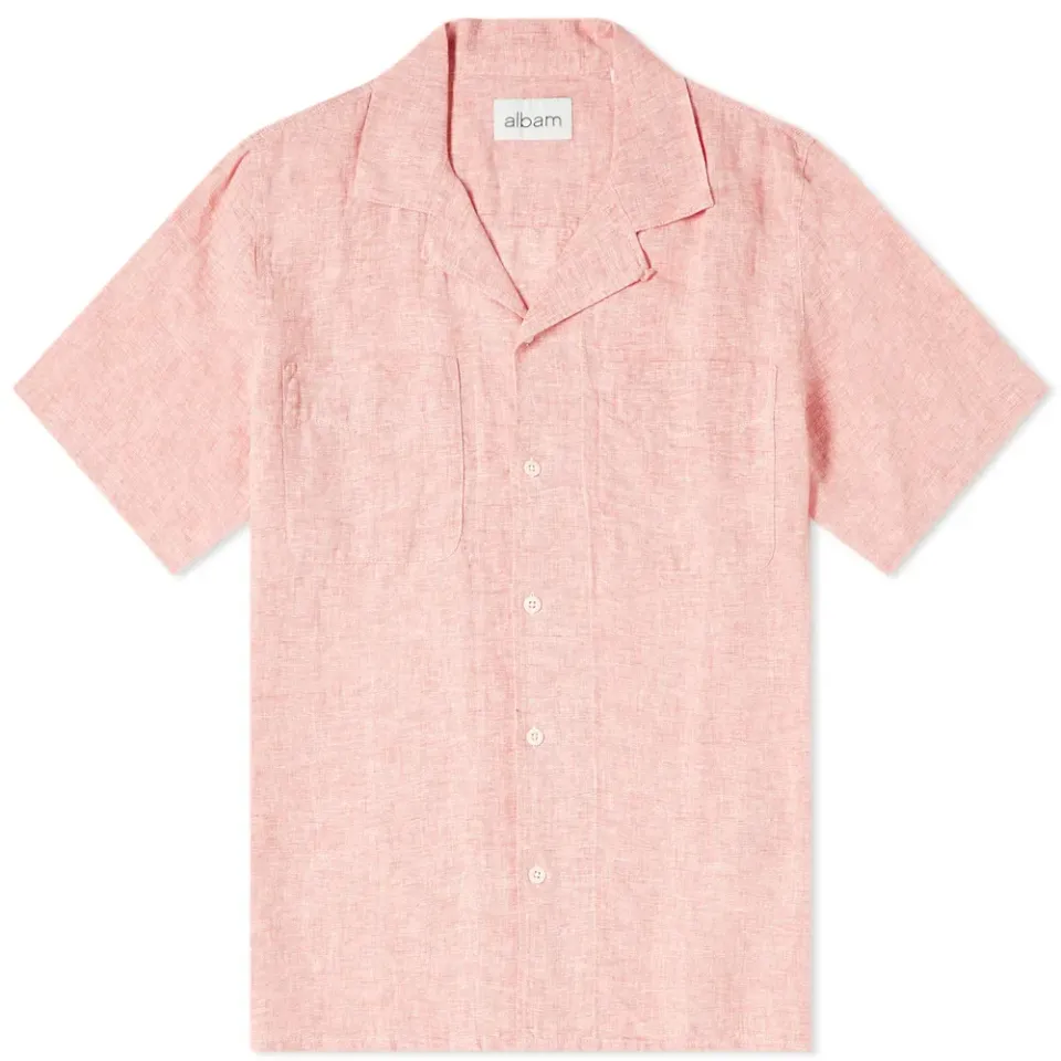 Short Sleeve Revere Collar Shirt