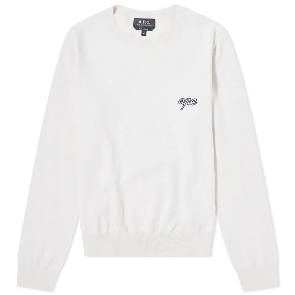 A.P.C. Bea Long Sleeve Logo Sweater