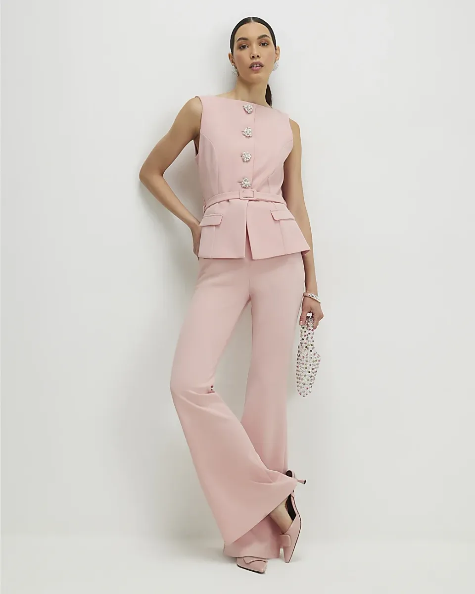 Diamante Button Jumpsuit