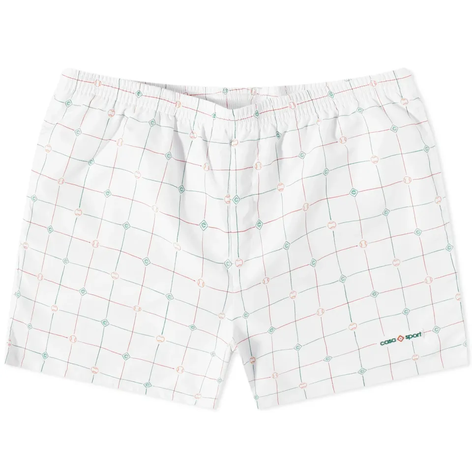 Tennis Check Swim Shorts