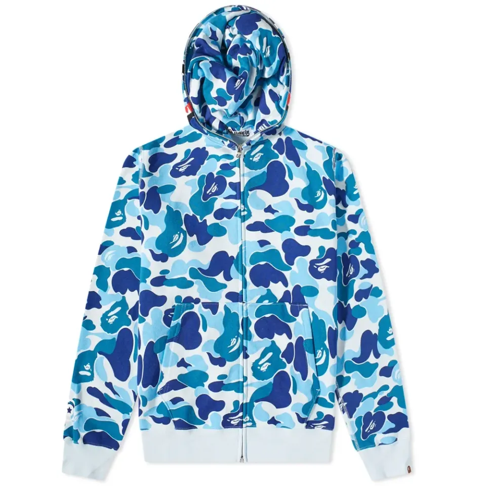 Big ABC Camo Shark Full Zip Hoodie