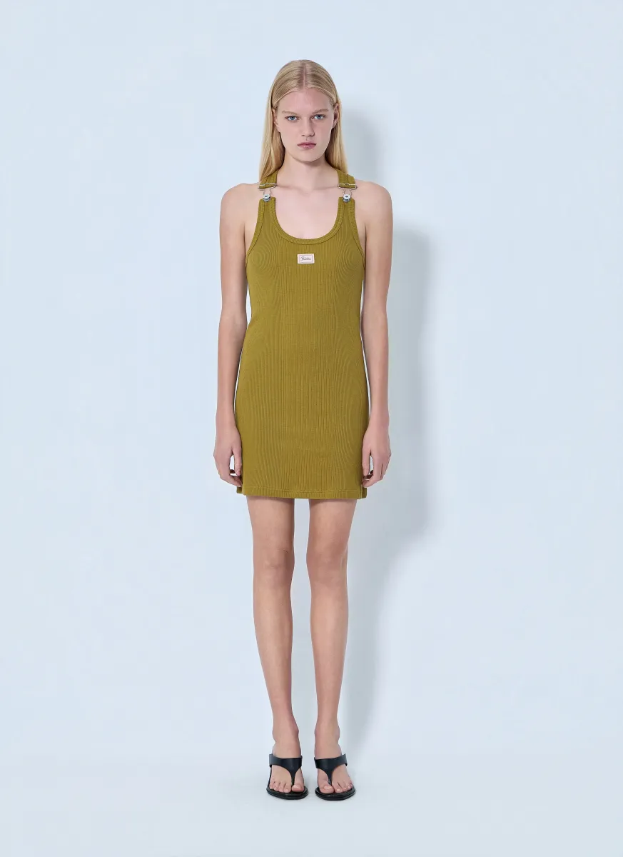 Cotton Ribbed Short Dress