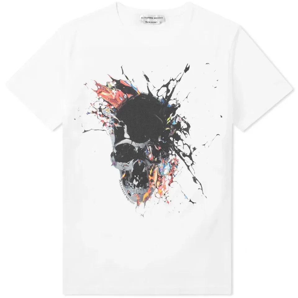 Paint Skull Printed Tee