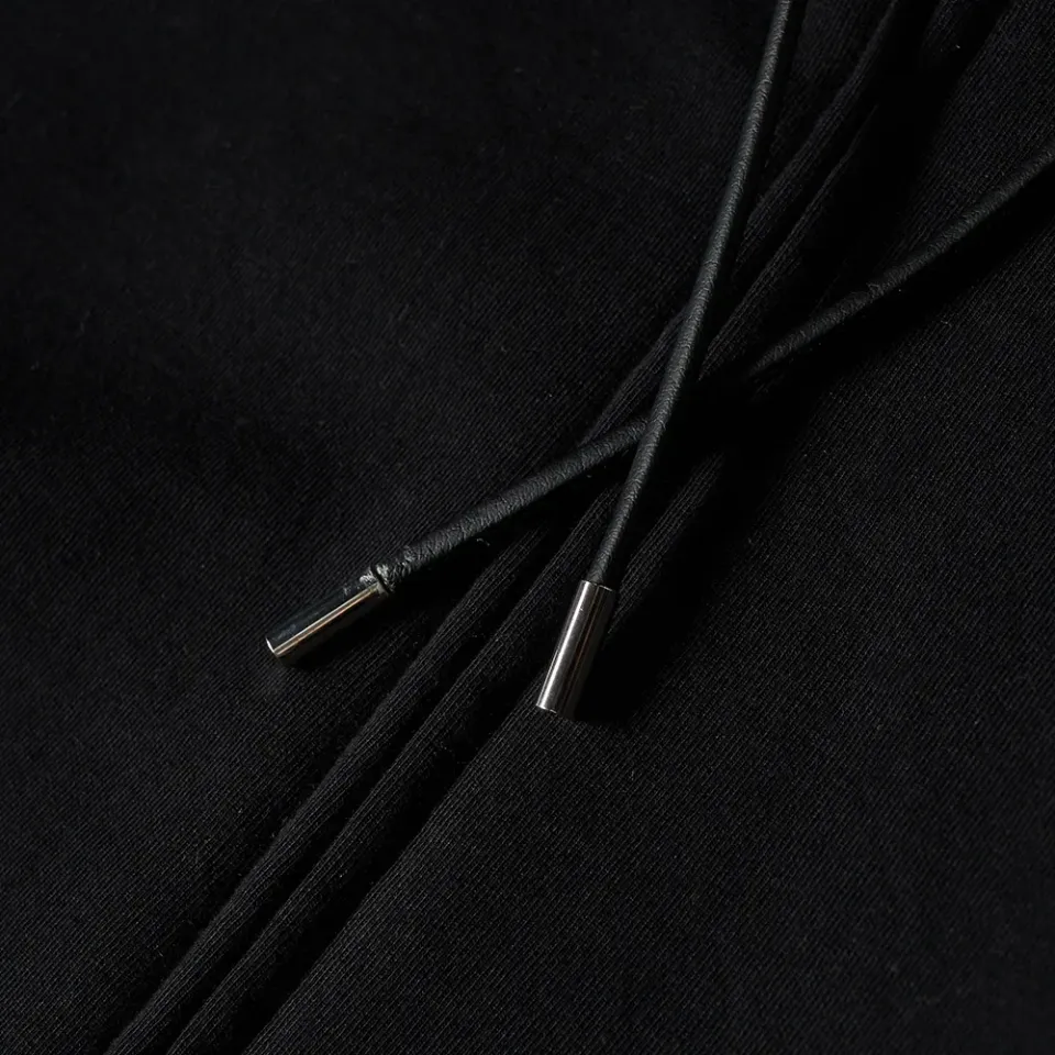 Woven Logo Zip Hoody