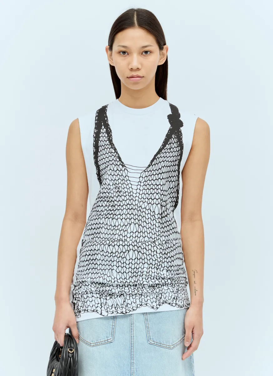 Graphic Print Tank Top
