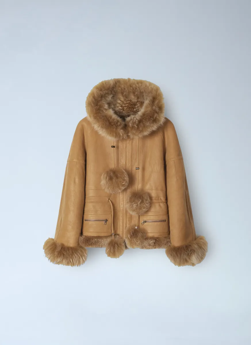 Hooded Leather Jacket
