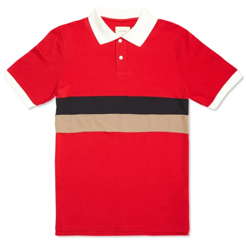 This Is Not A Polo Shirt Panel Stripe Polo