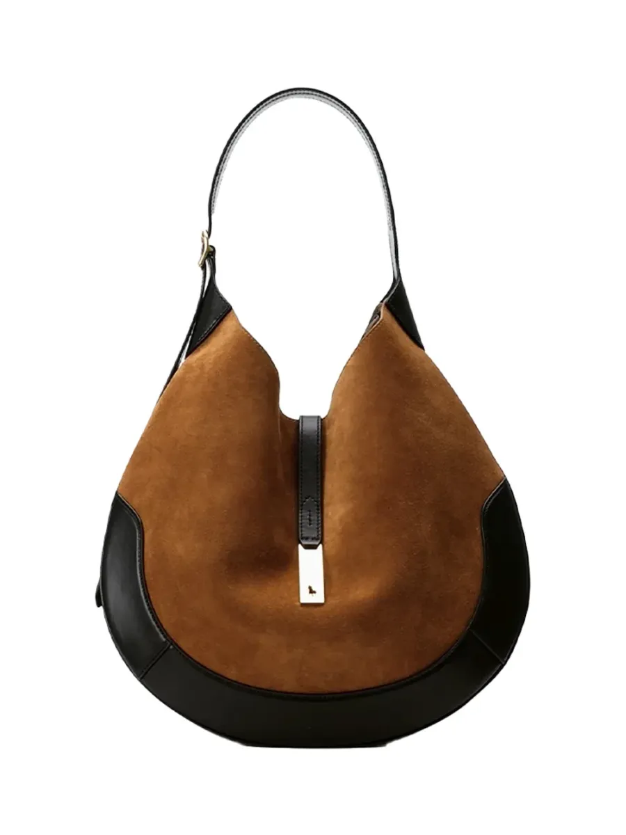 Large Polo ID Suede Bag Camal