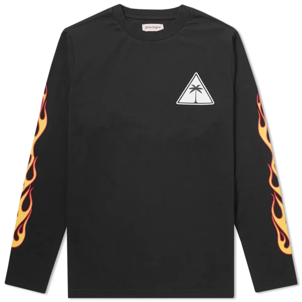 Long Sleeve Flaming Palm Tee