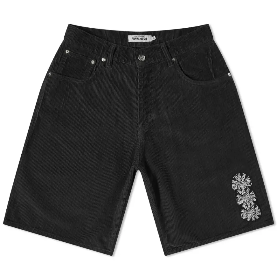 Three Spiral Corduroy Shorts