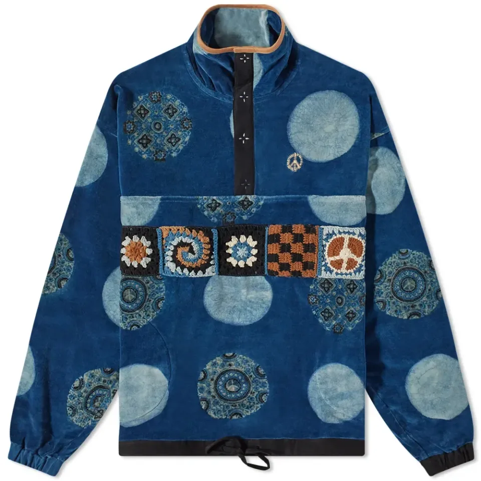 Story mfg. Velvet Polite Printed Popover Jacket