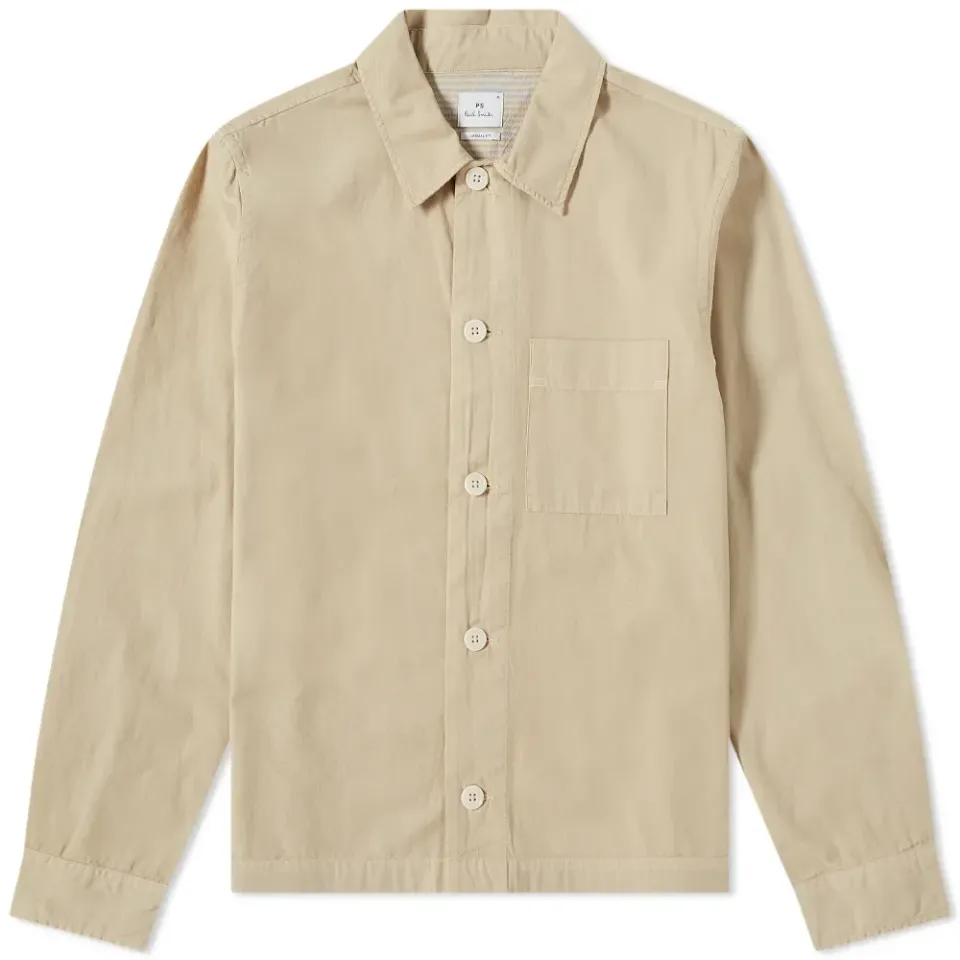 Drawstring Shirt Jacket