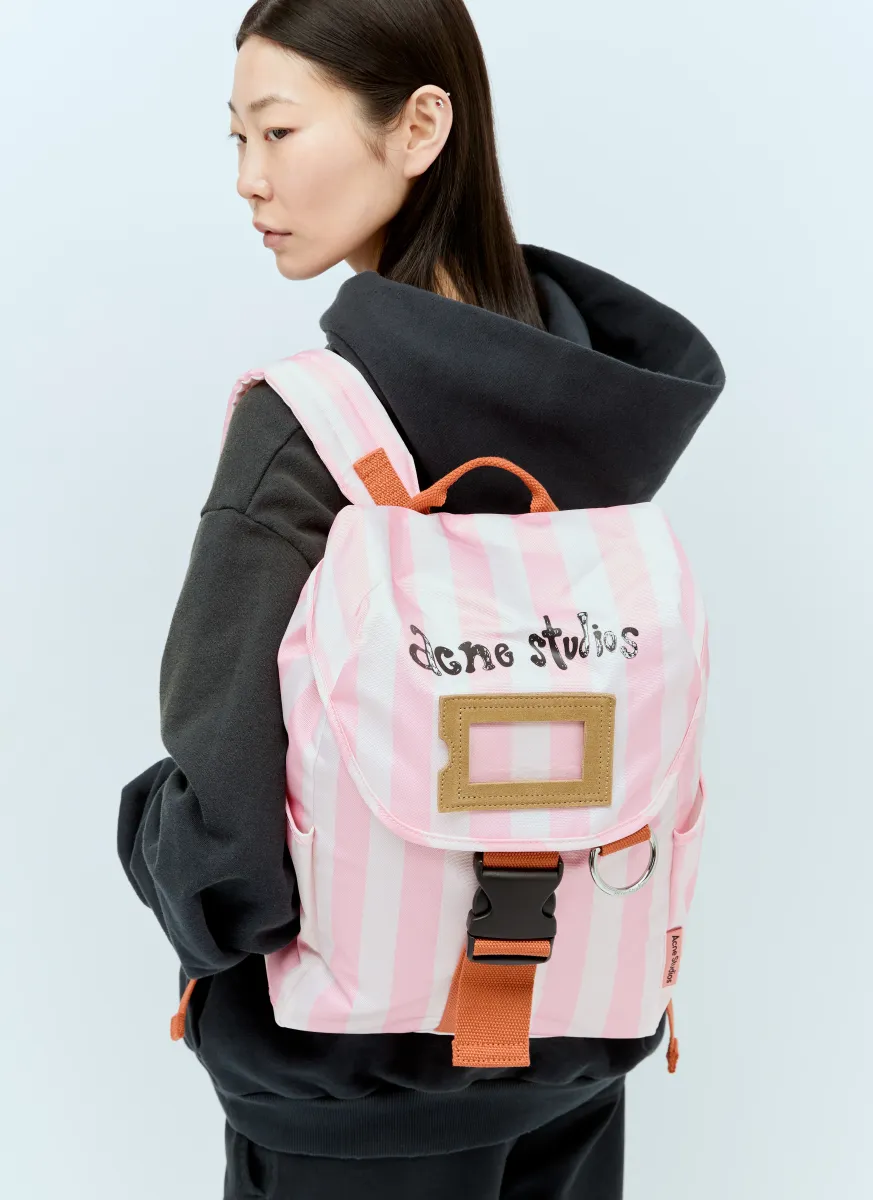 Striped Backpack
