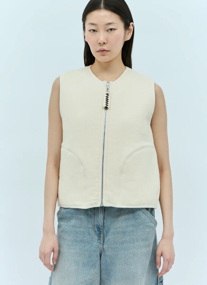 Lightly Padded Zip-Up Vest