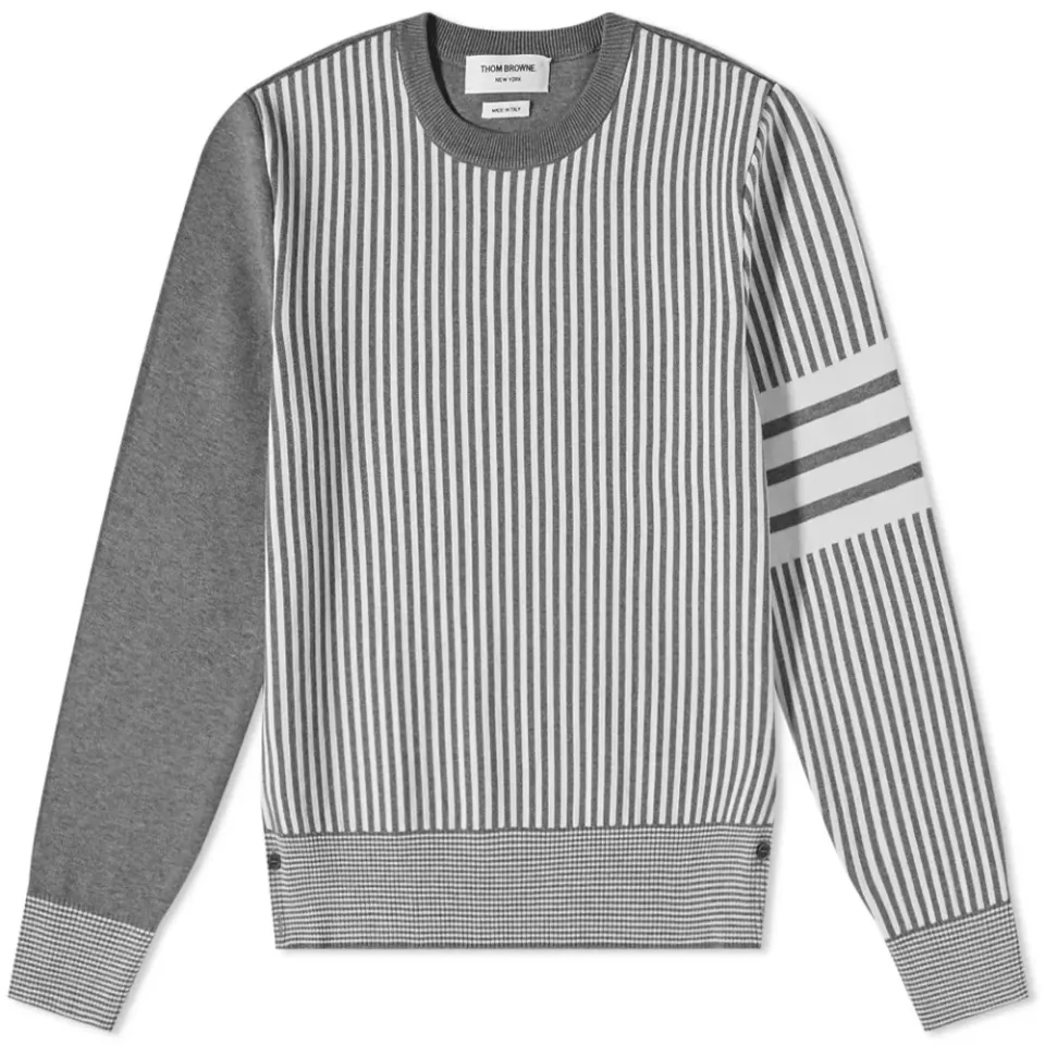 Funmix 4 Bar Jaquard Crew Knit