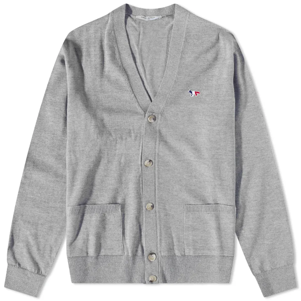Maison Kitsuné Tricolor Fox Patch Classic Cardigan
