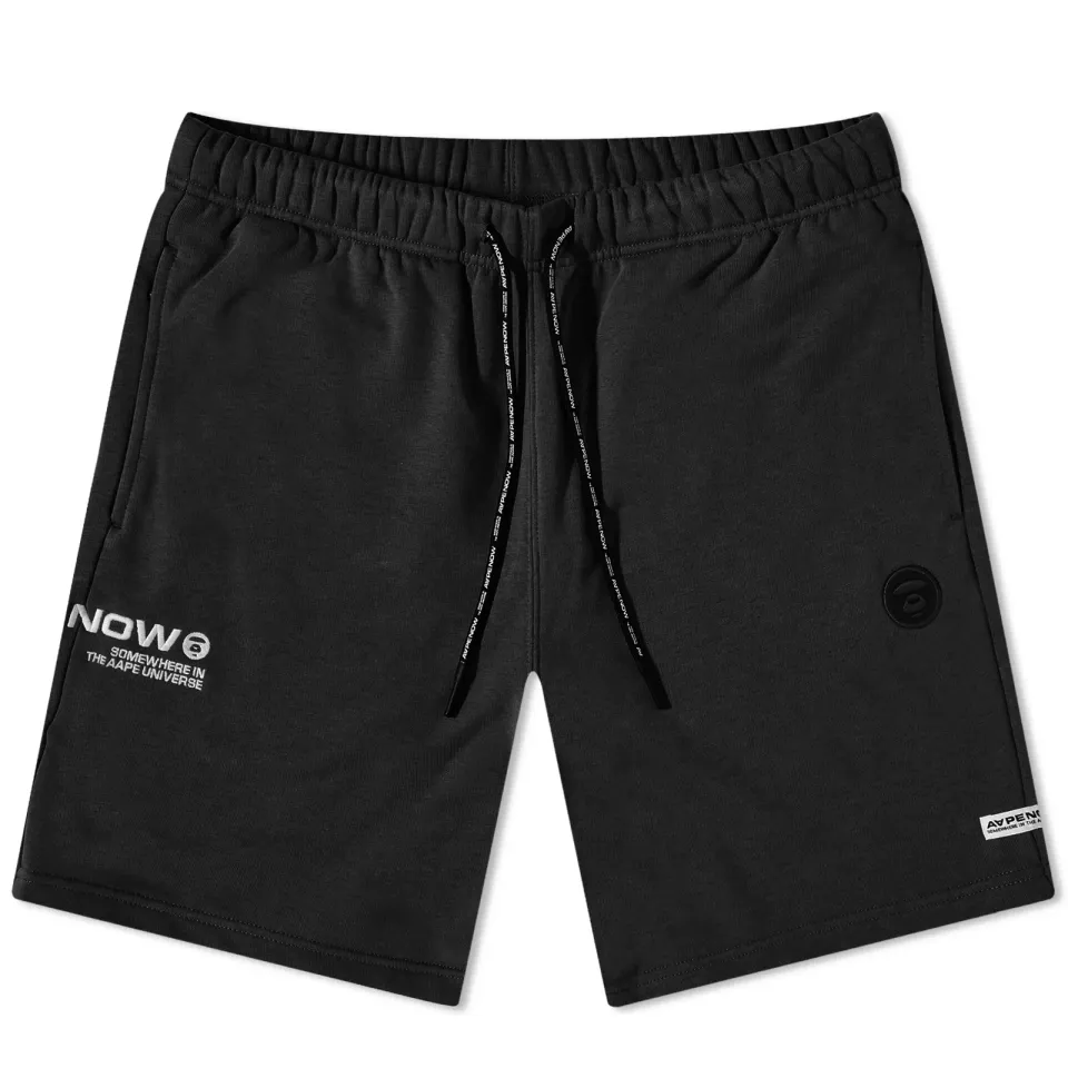 AAPE Embroidered Badge Sweat Shorts