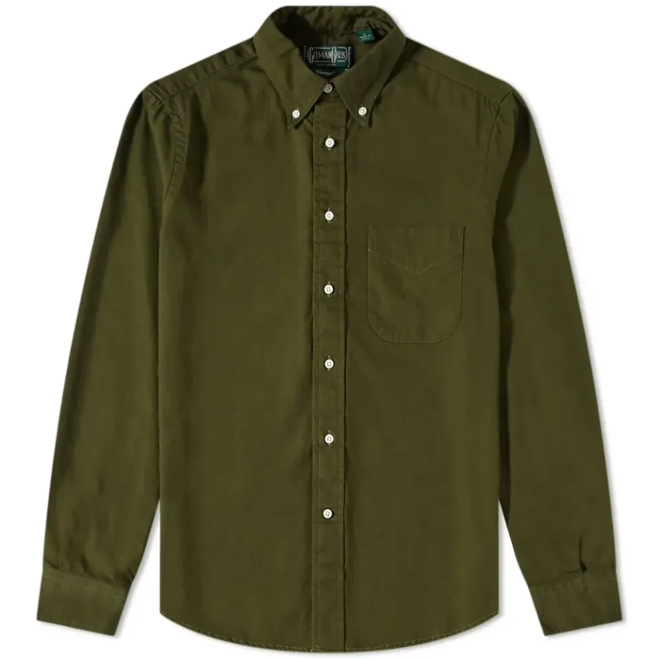 Button Down Overdyed Oxford Shirt