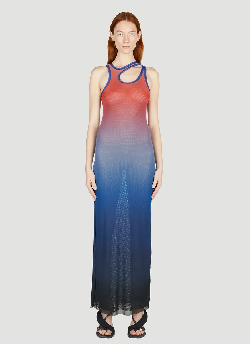 Mesh Tank Maxi Dress