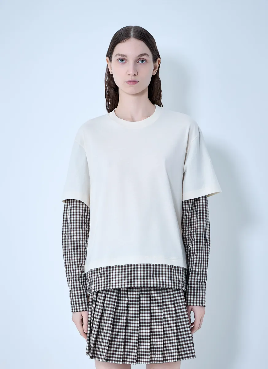 Layered Check T-Shirt