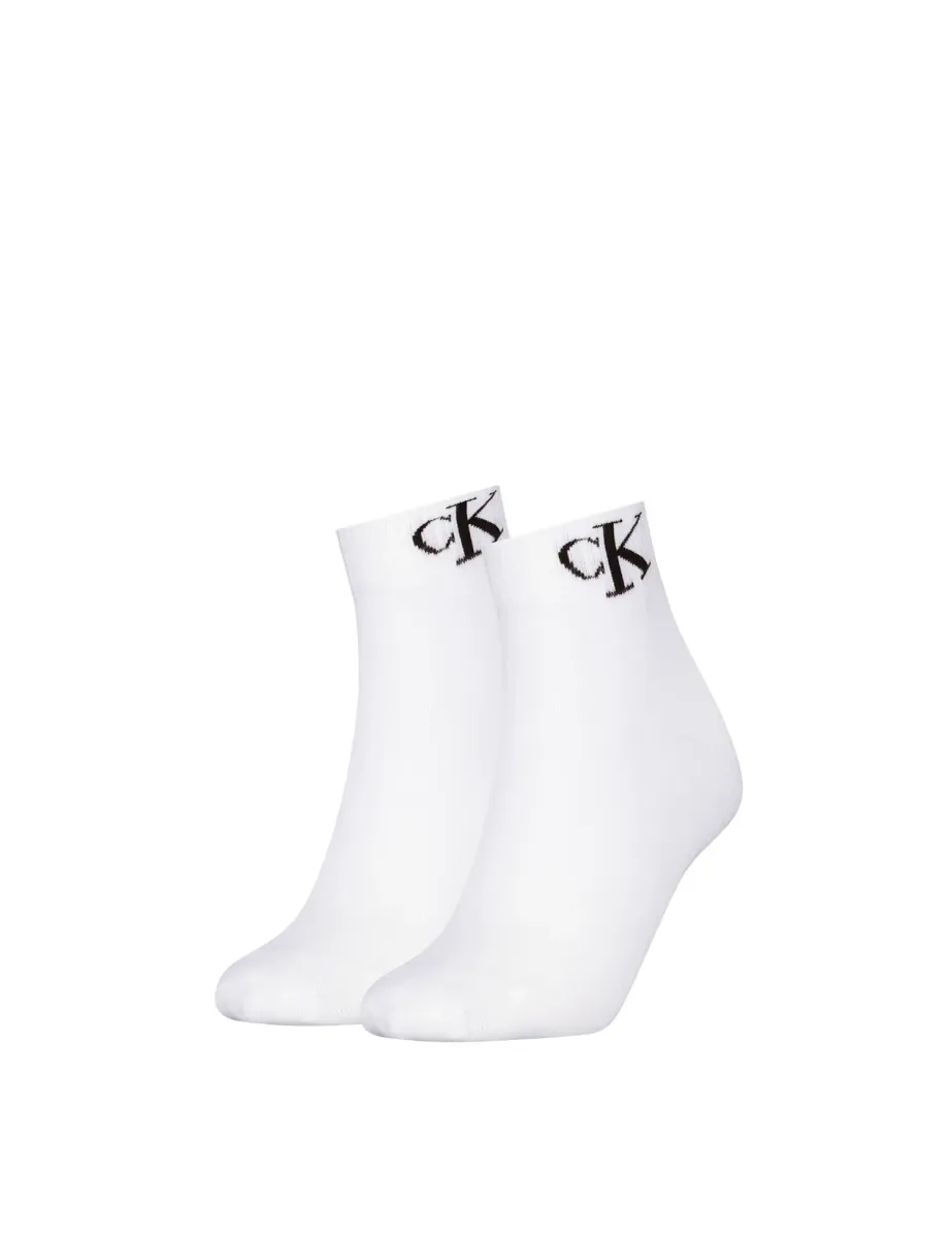2 Pack Cotton Rich Monogram Trainer Socks
