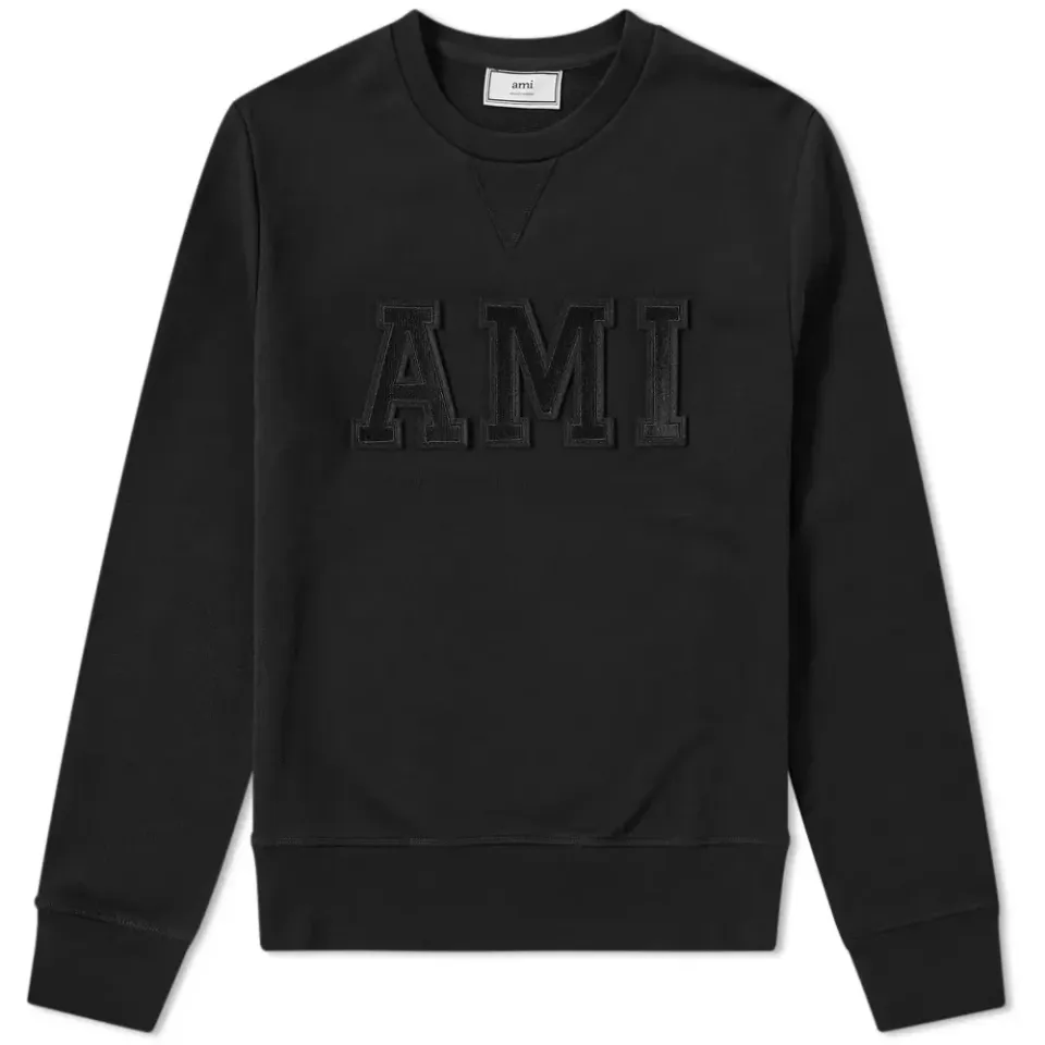 AMI Collegiate Patch Logo Crew Sweat