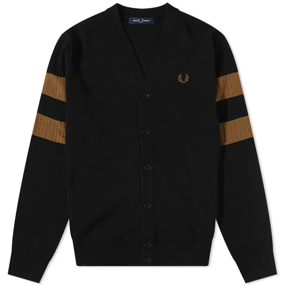 Tipped Sleeve Cardigan