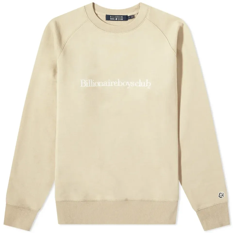 Embroidered Serif Crew Sweat