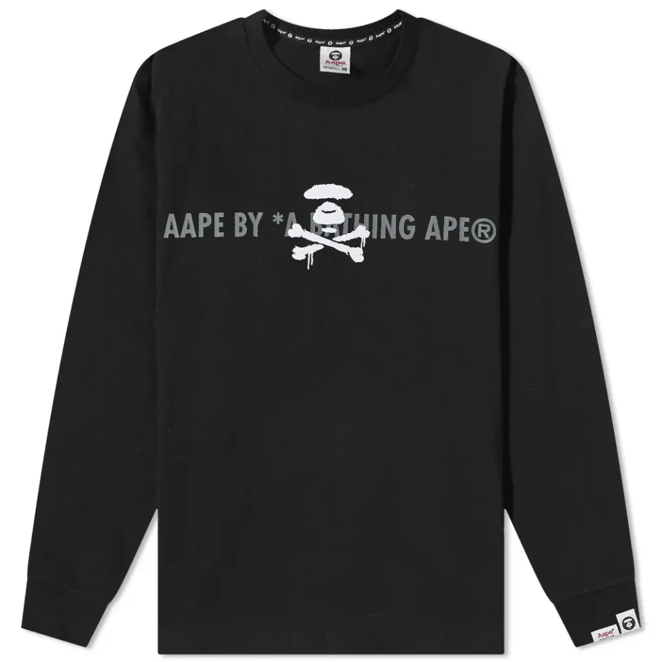 AAPE Long Sleeve Tag T-Shirt