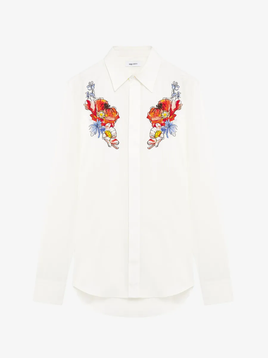Meadow Floral Embroidery Shirt