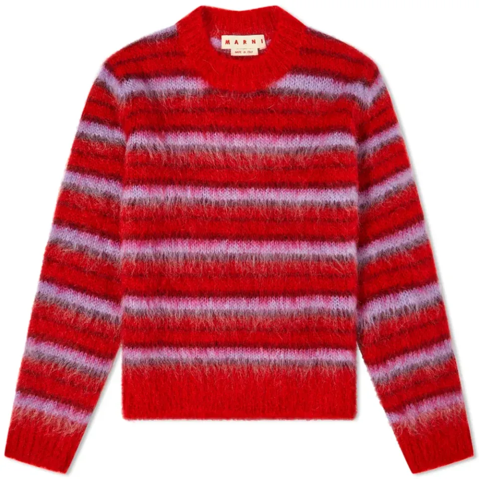 Stripe Mohair Knit