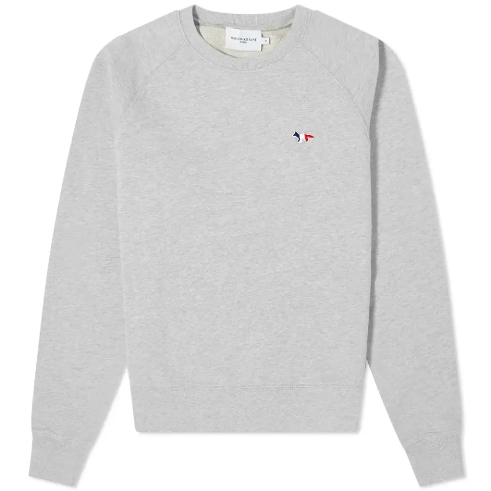 Maison Kitsuné Tricolor Fox Patch Adjusted Crew Sweat