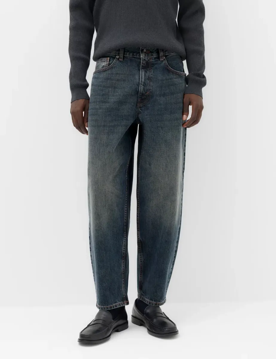 Authentic Barrel Fit Rigid Jeans Blue Tint