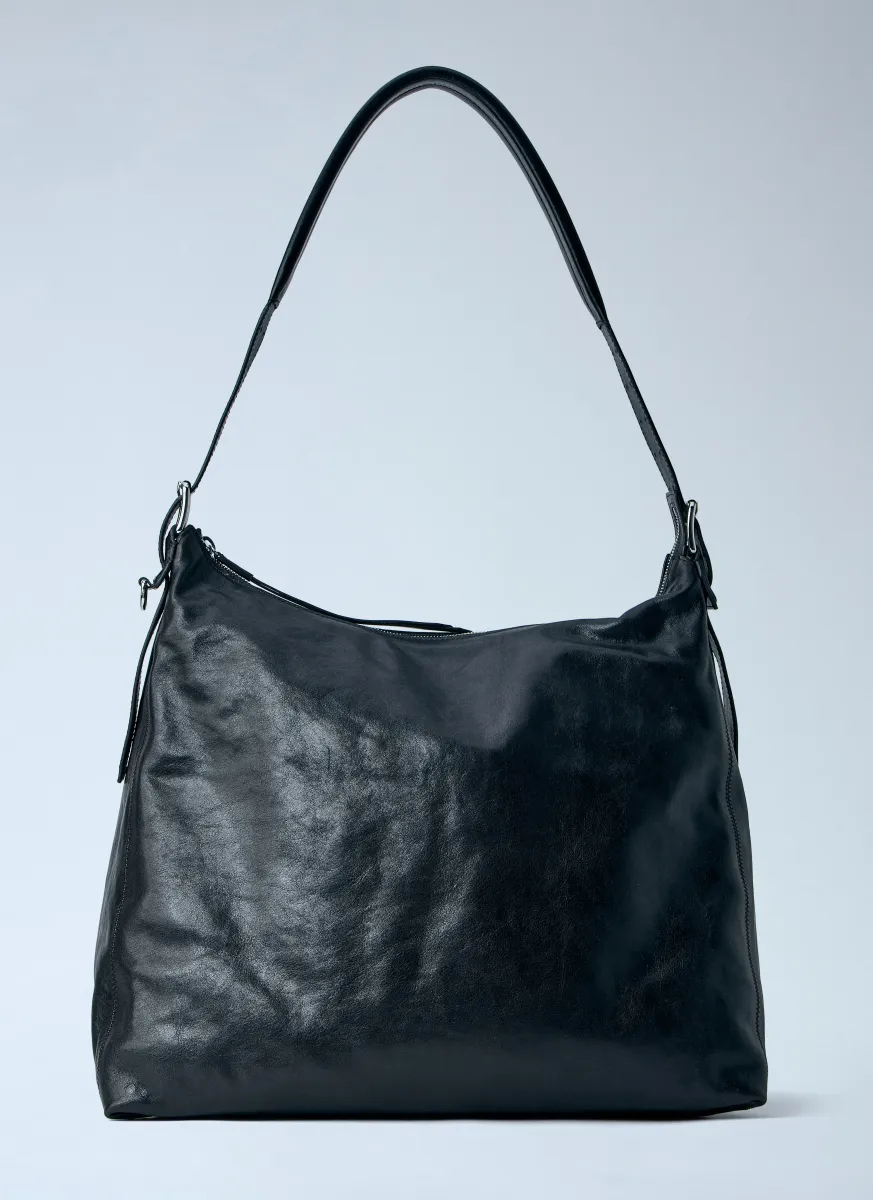 Belted Hobo Shoulder Bag