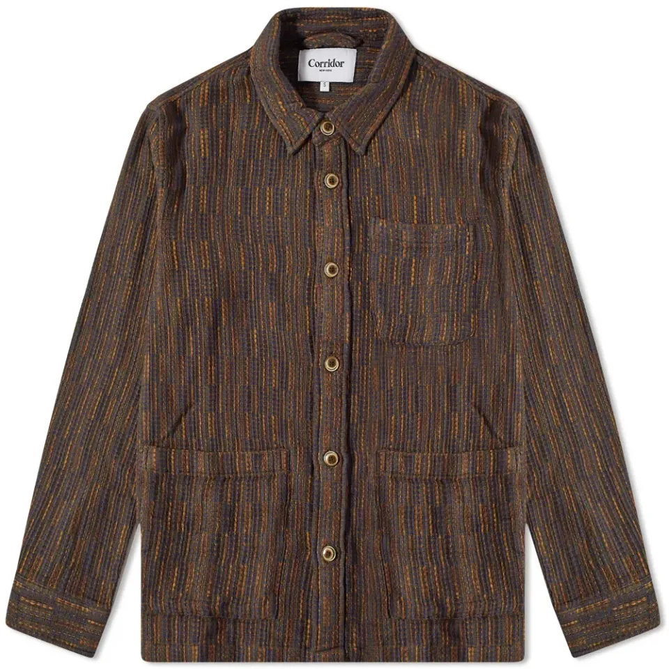Autumnal Rainbow Weave Overshirt