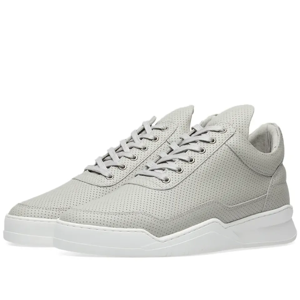 Low Top Ghost Nappa Perforated Leather Sneaker